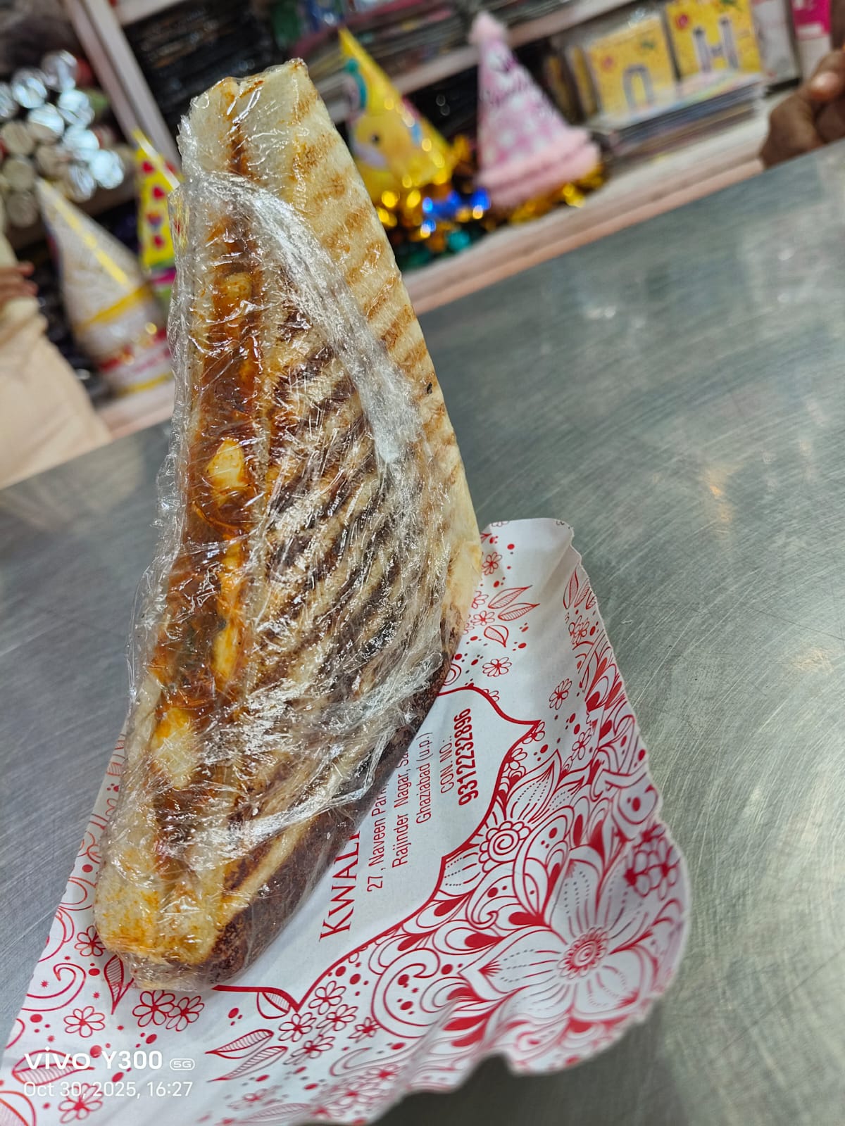 Grilled Paneer Sandwich